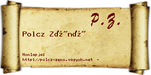 Polcz Zénó névjegykártya